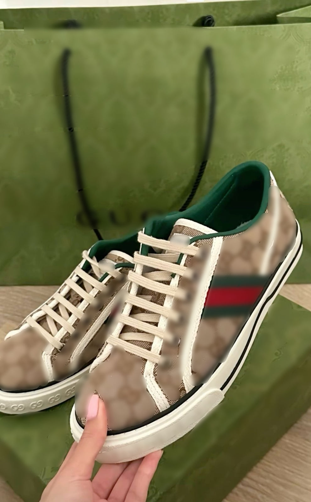 ruci stripped sneakers